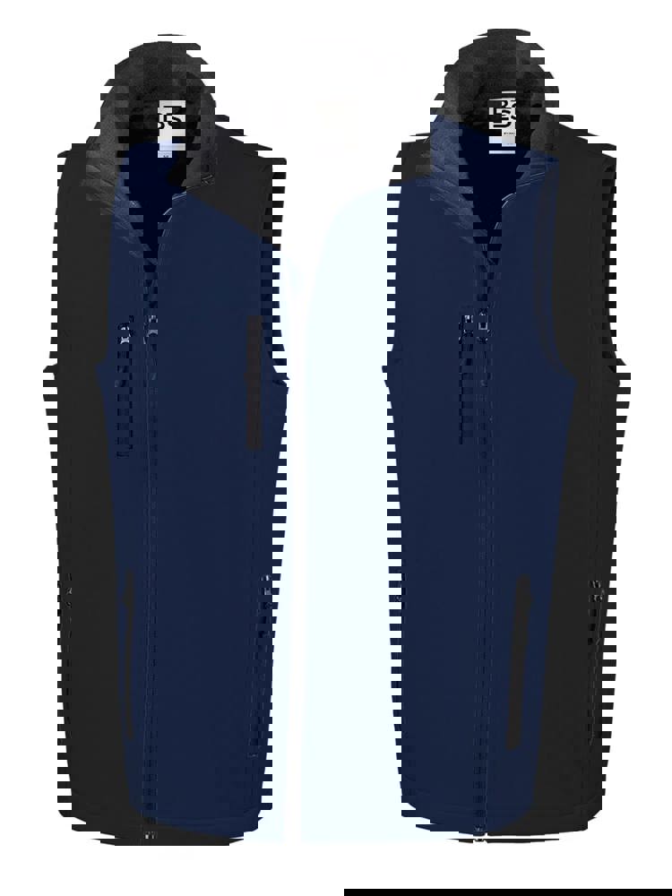 BS Traveller softshell bodywarmer, 275 gr/m² - kopen of bedrukken - Navy (PMS 5395C)