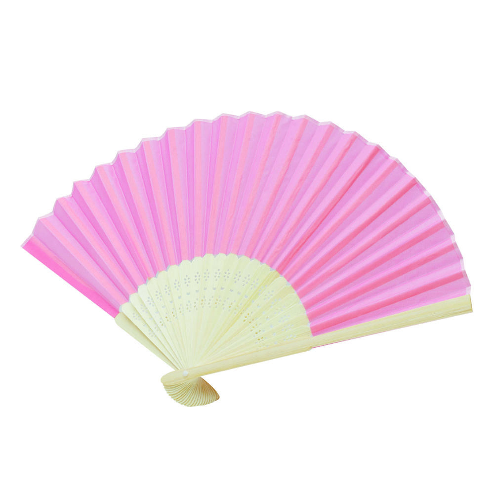 BAMBOO COOL - Opvouwbare waaier - bedrukt of onbedrukt verkrijgbaar - roze