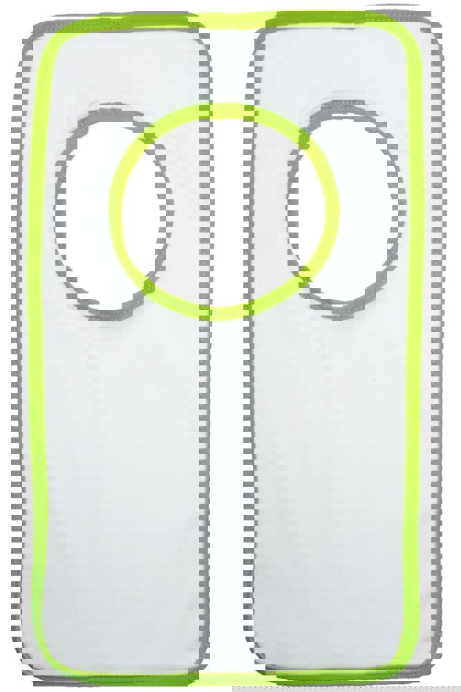 Baby slabbetje - kopen of bedrukken - Wit (WHITE) / Groen