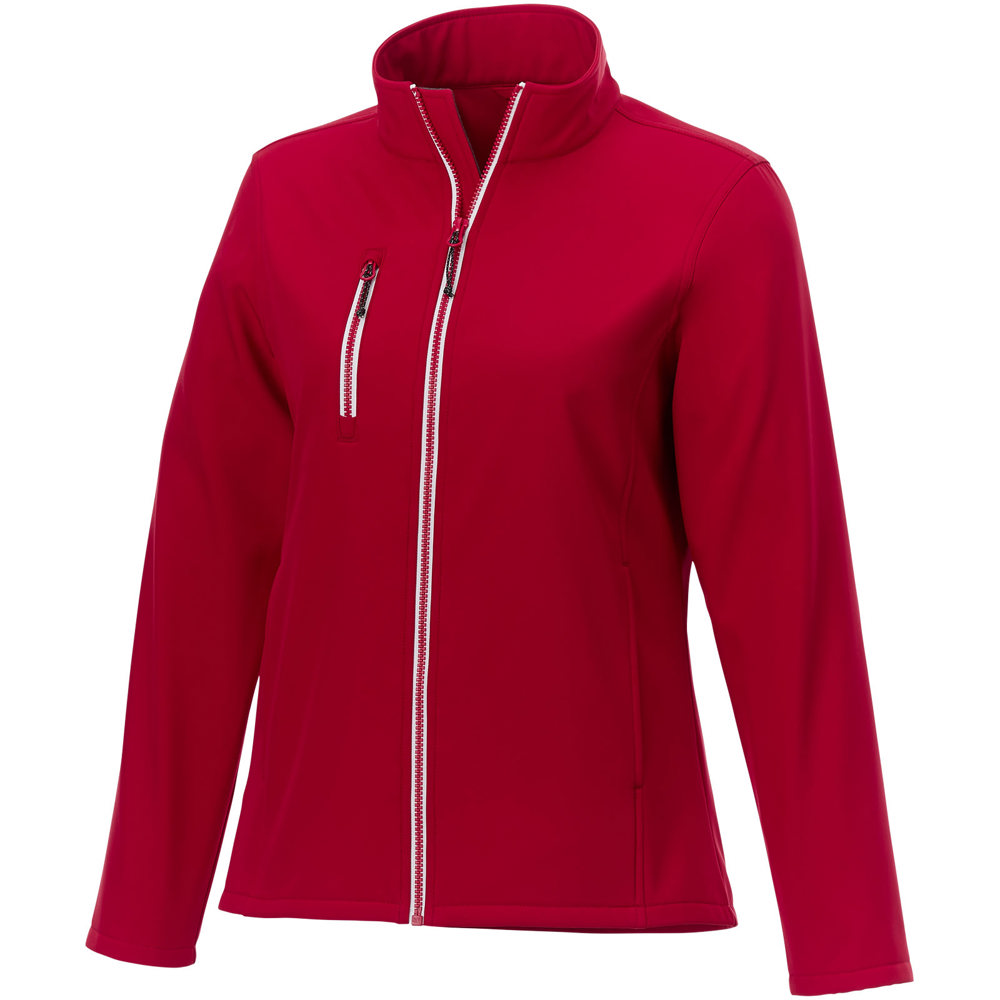 Orion softshell dames jas - met logo of onbedrukt bestellen - rood