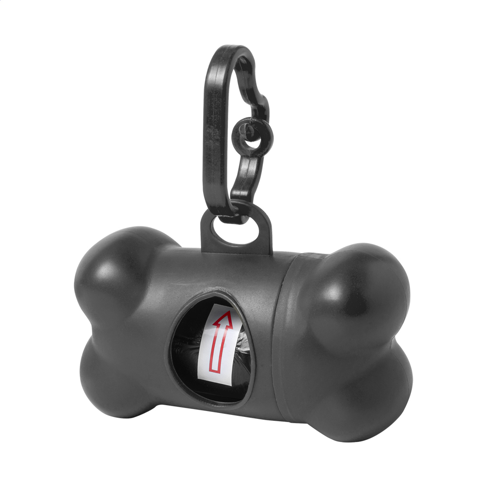 Pobba - dispenser voor poepzakjes - kopen of bedrukken - Zwart