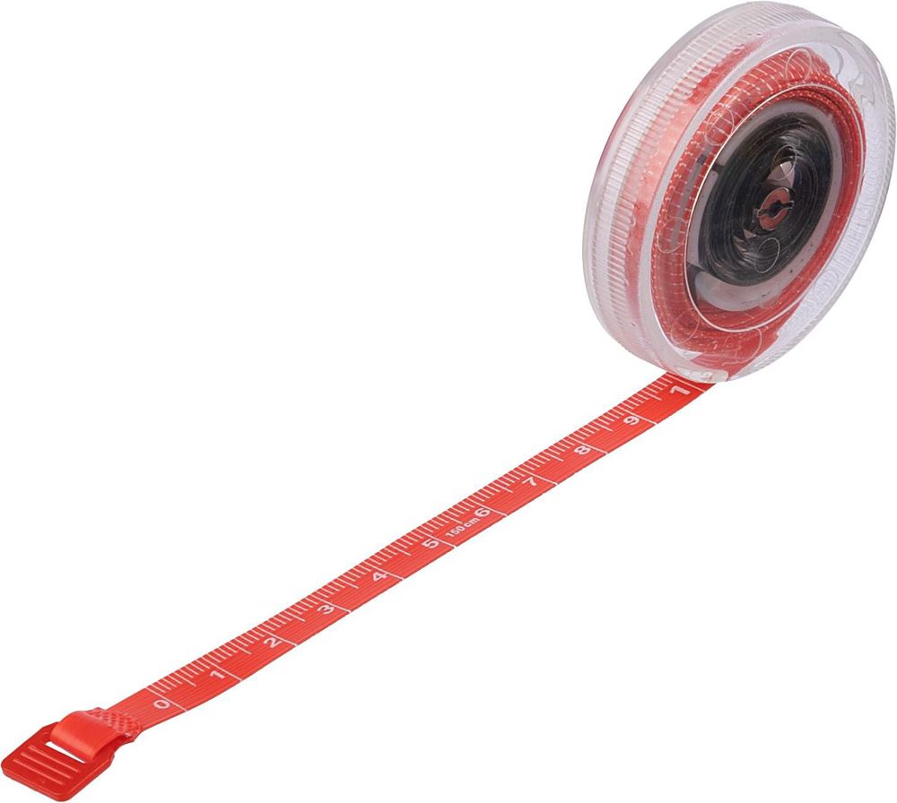 Plastic oprolbare meetlint Theo