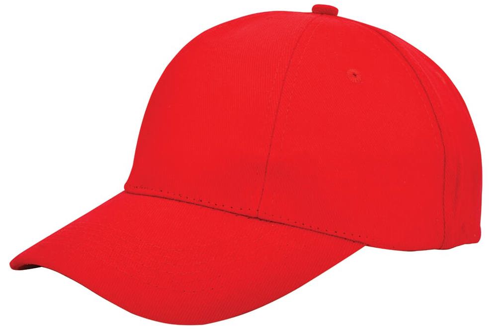 Turned brushed cap - met logo of onbedrukt bestellen - Rood (PMS 199c) / Rood