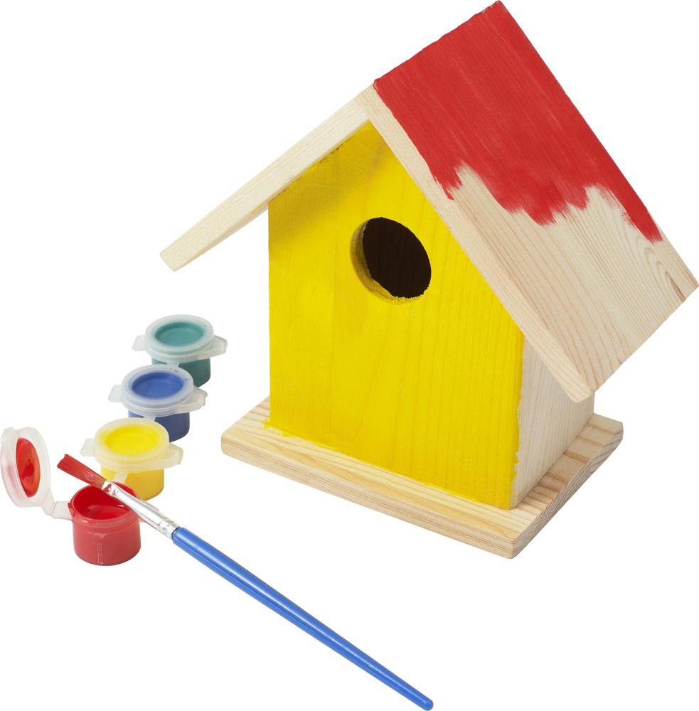 Houten vogelhuis Wesley