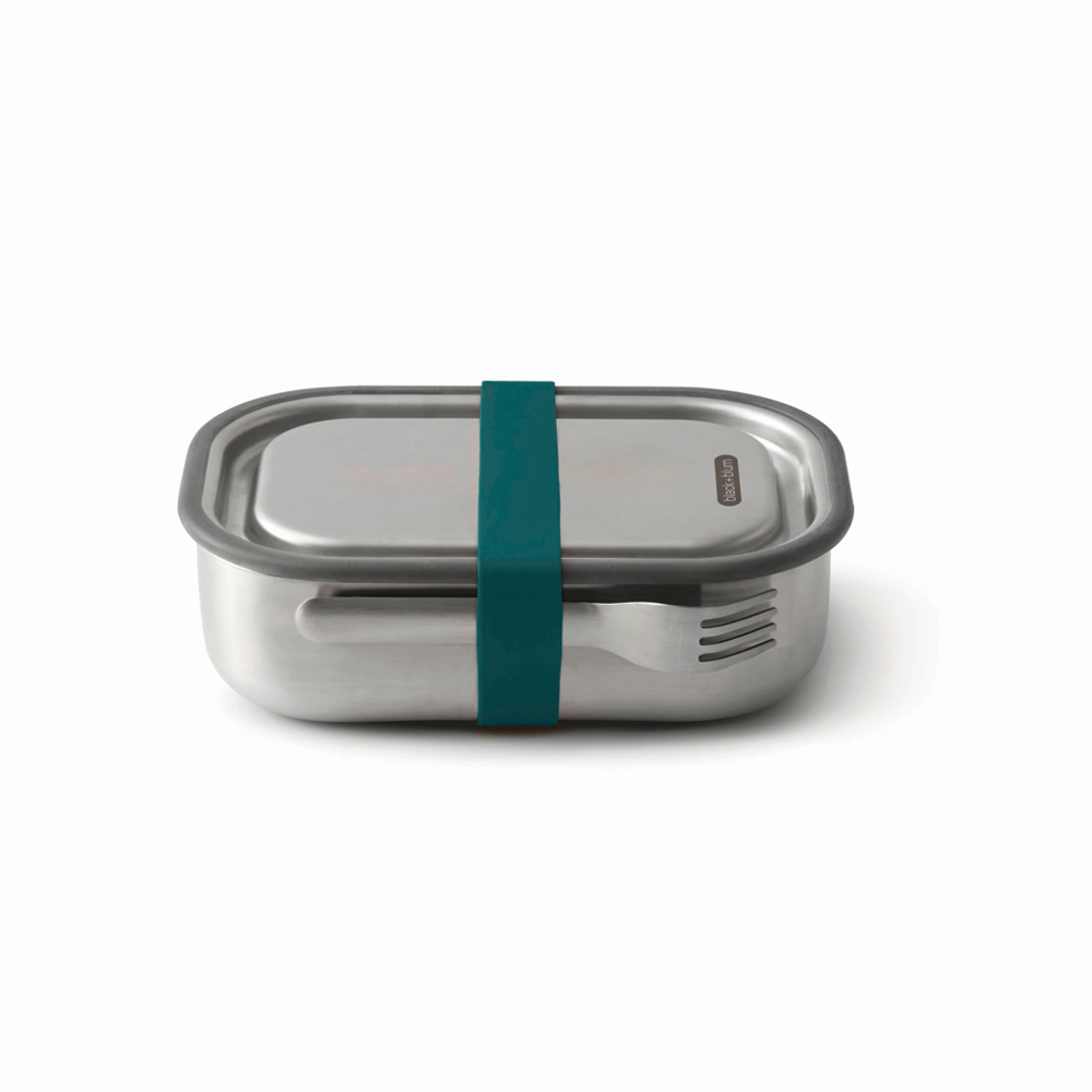 Black+Blum RVS Lunchbox Groot - kopen of bedrukken - turquoise (± PMS 315U)