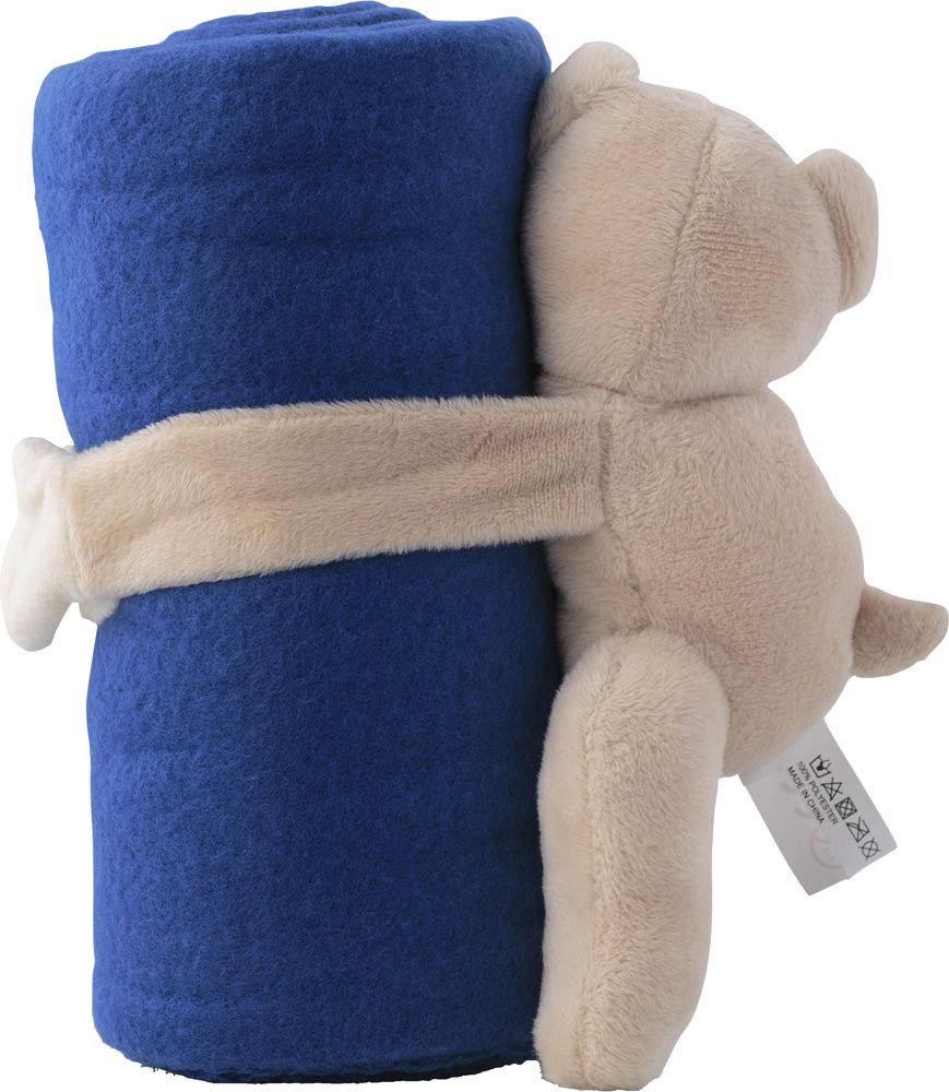 Knuffelbeer met fleecedeken Owen