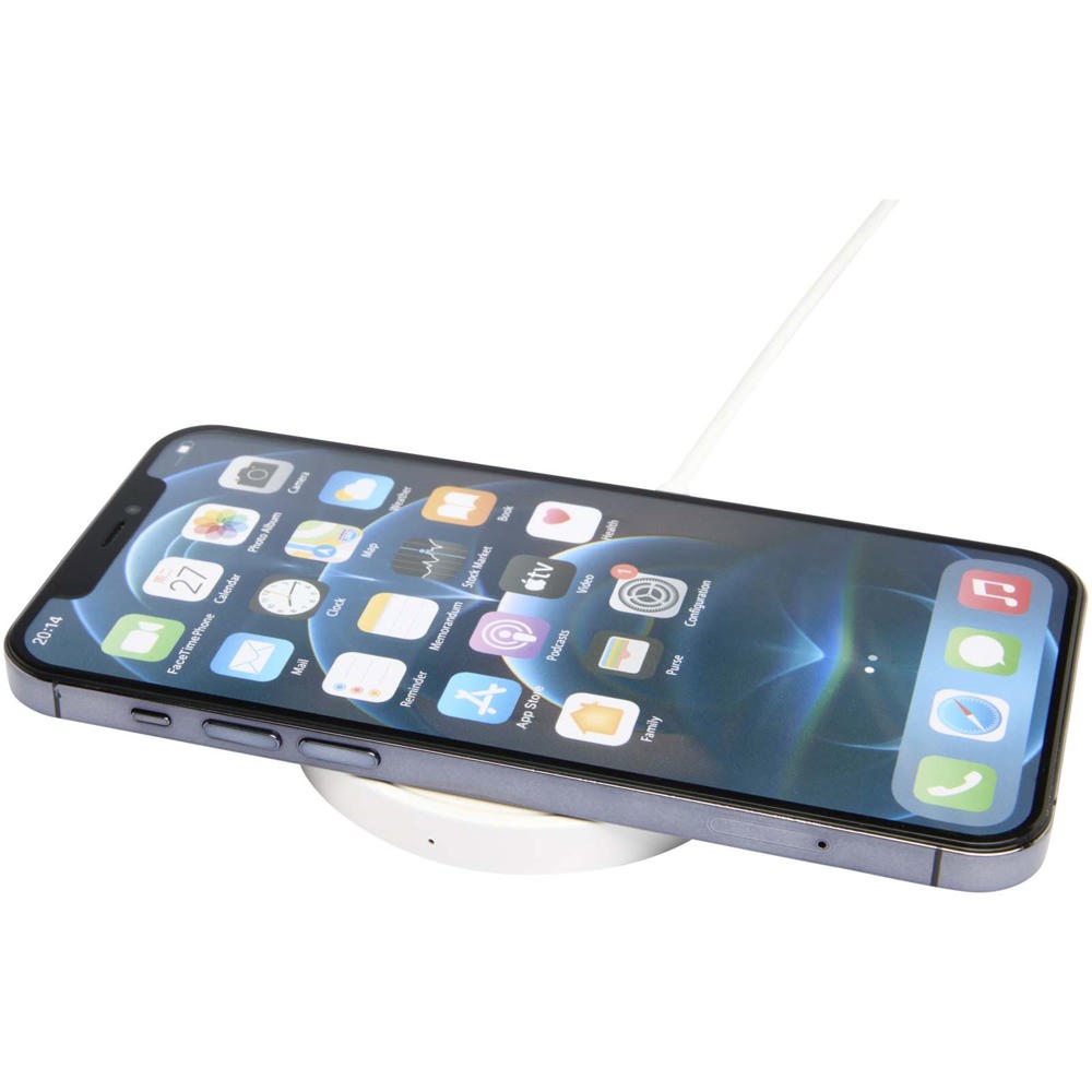 Freal 15 W draadloos oplaadstation van gerecycled plastic - bedrukt of onbedrukt verkrijgbaar