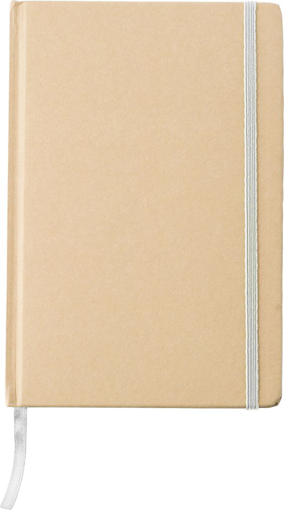 Gerecycled papieren notitieboek (A5) Gianni - kopen of bedrukken - Wit