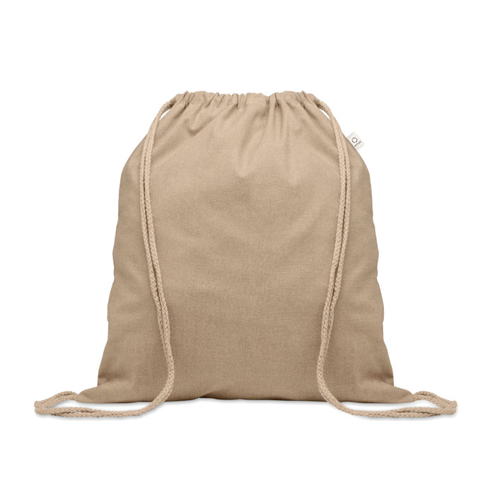 CABETRI COLOUR - Trekkoord rugzak gerecycled - kopen of bedrukken - Khaki