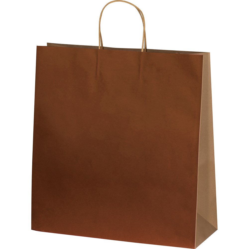 papieren tas, groot - kopen of bedrukken - bruin
