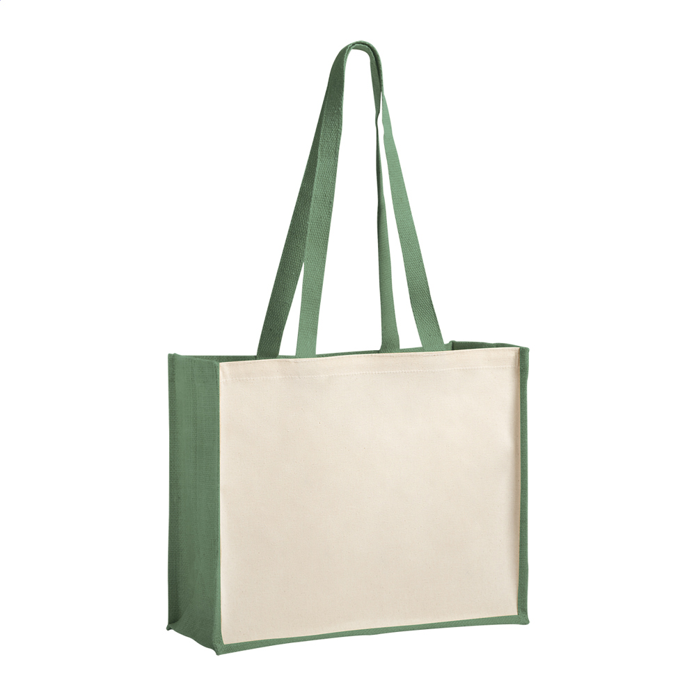 Bondi - tas - met logo of onbedrukt bestellen - groen/natuurlijk