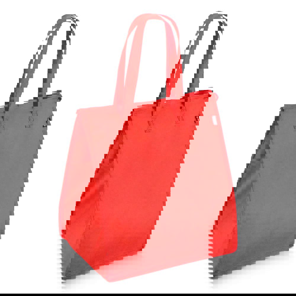 R-PET koeltas, non-woven, 33 x 25,5 x 37 cm, 75 g/m² - met logo of onbedrukt bestellen - rood