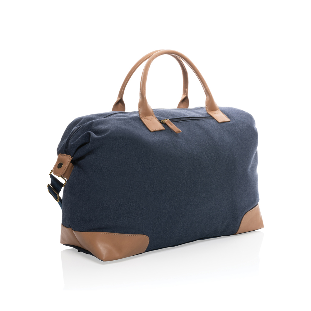 Impact AWARE™ 16 oz. rcanvas large weekendtas - met logo of onbedrukt bestellen - blauw (± PMS 541)