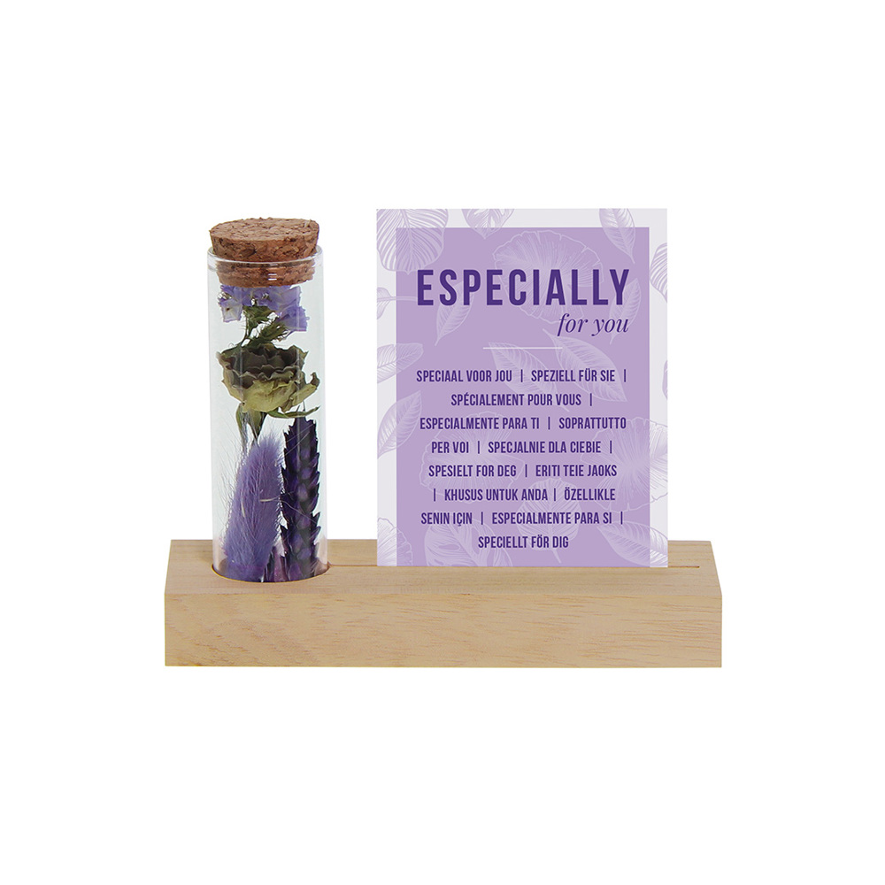 Dried Flowers - Cardholder & tube - met logo of onbedrukt bestellen - rood