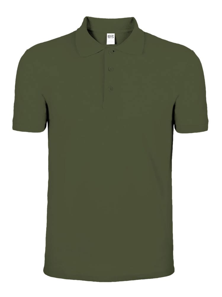 BS Evolution polo, 180 gr/m² - voor bedrijven en relatiegeschenken - Olijfgroen (PMS 418C)