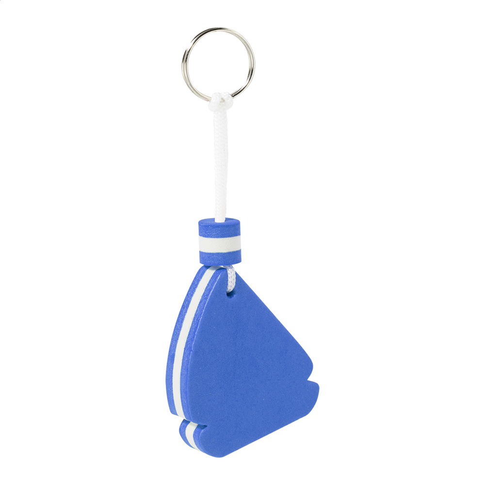 Velantis - drijvende EVA-sleutelhanger - met logo of onbedrukt bestellen - Blauw
