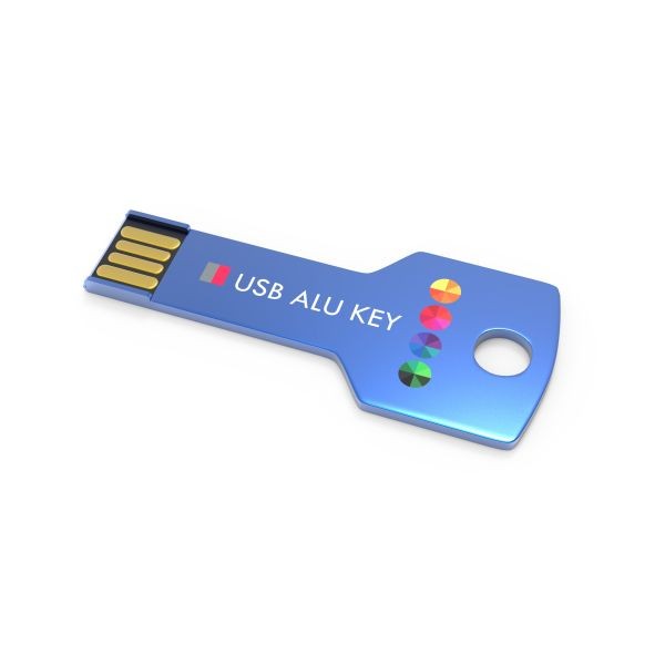 USB Stick Alu Key- Zilver- 4GB 2.0