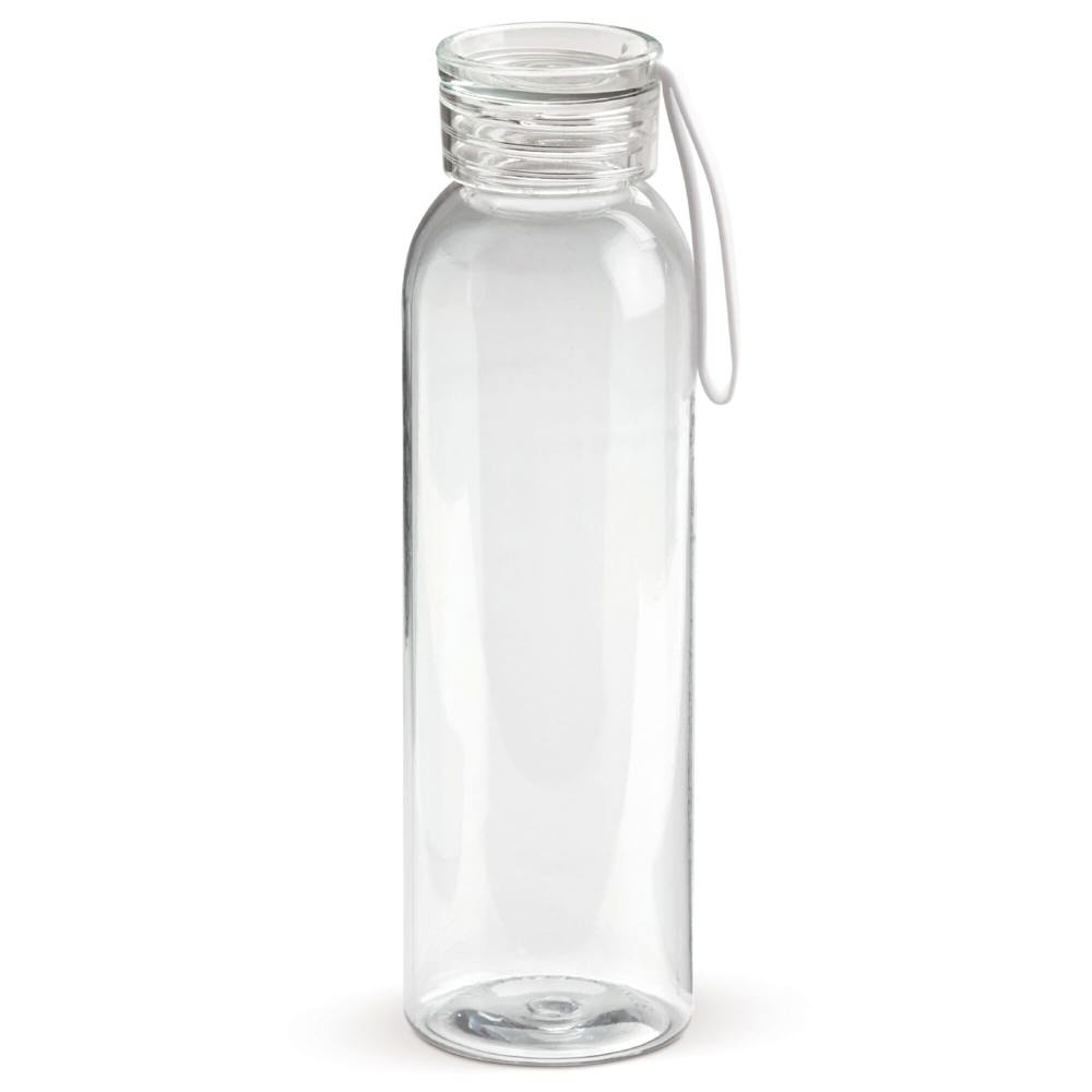 Waterfles Tritan 600ml - kopen of bedrukken - Transparant / Wit