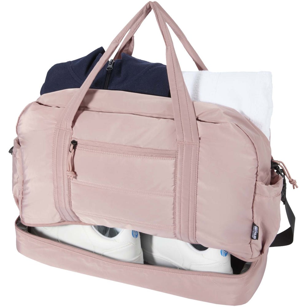 Puffer GRS gerecycleerde duffelbag met geïsoleerde bodem 30L