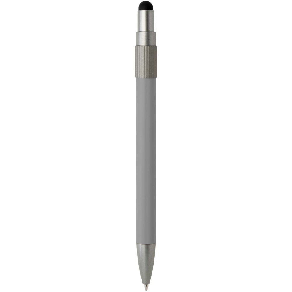 Rill RCS gerecycleerde balpen met stylus en fidget spinner (blauwe inkt)