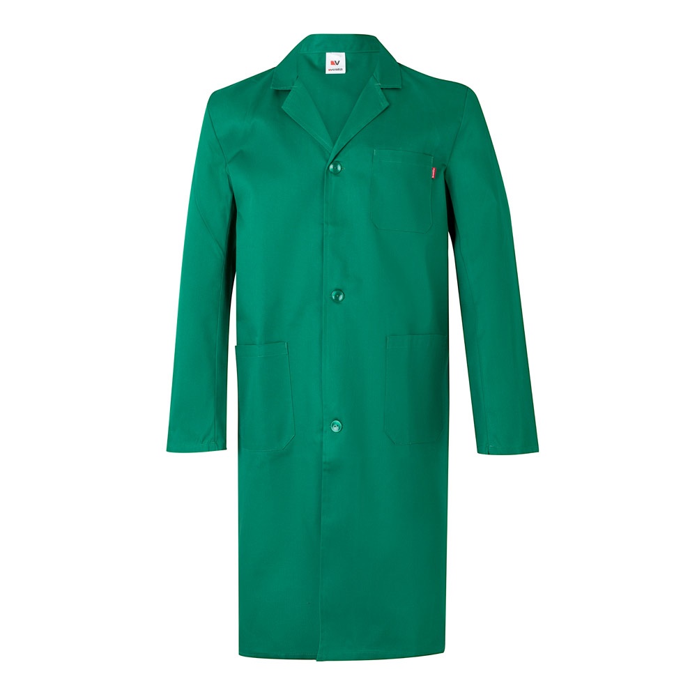 VL DANU. Keper blouse (175g/m²), van katoen (35%) en polyester (65%) - voor bedrijven en relatiegeschenken - Groen