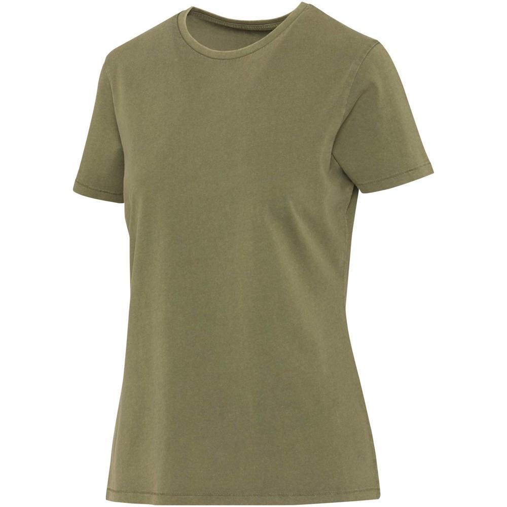 Nanaimo 160 g/m2 gewassen dames T-shirt met korte mouwen - Bosgroen