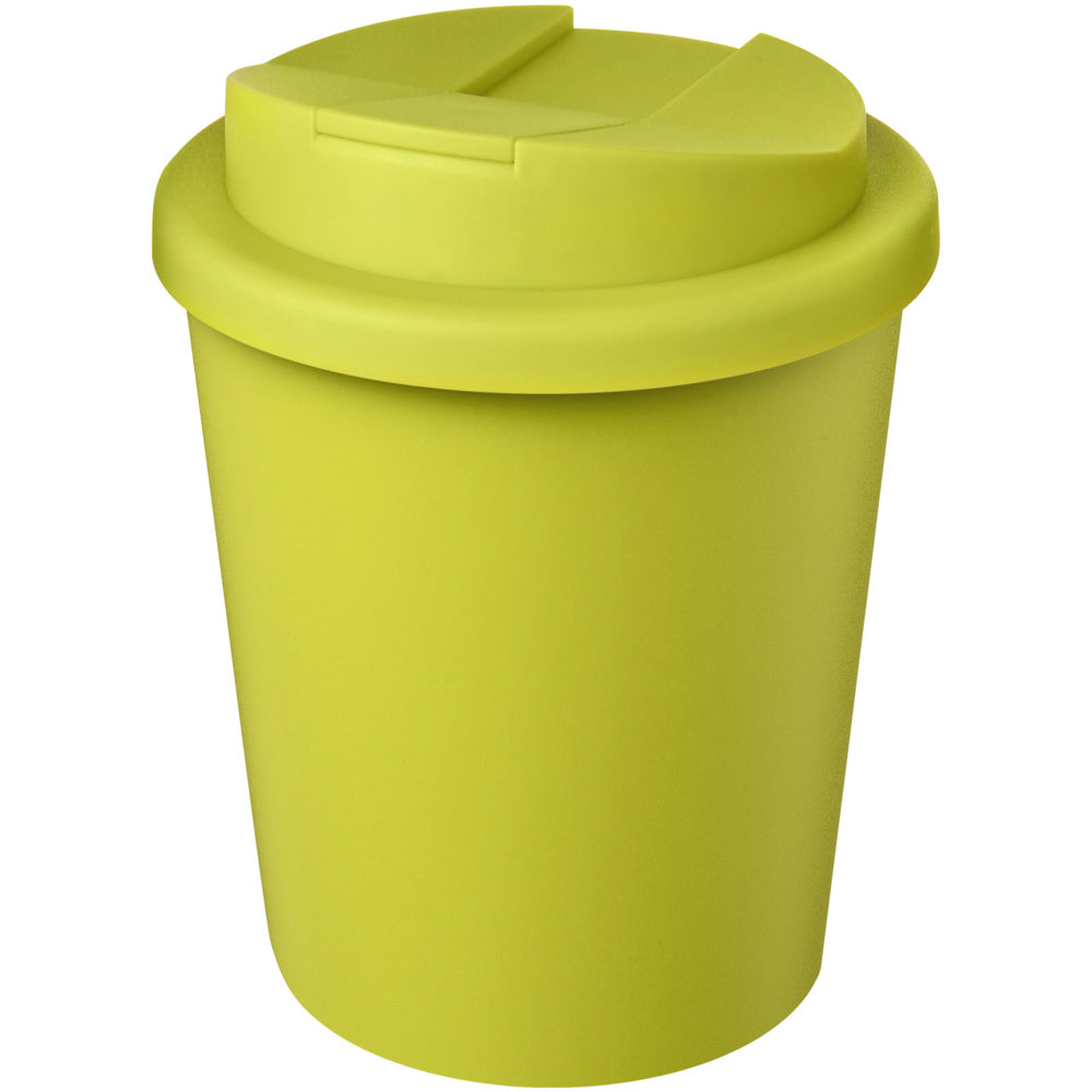 Americano® Espresso Eco 250 ml gerecyclede beker met knoeibestendig deksel - bedrukt of onbedrukt verkrijgbaar - Lime