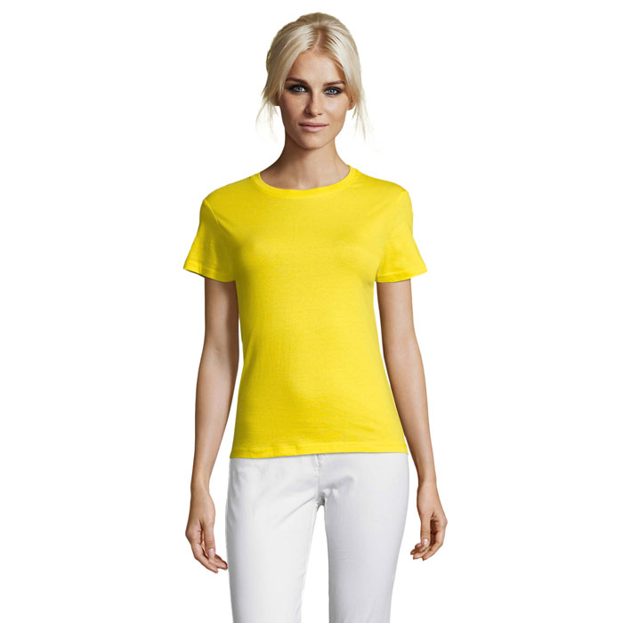 REGENT WOMEN - REGENT dames t-shirt 150g - bedrukt of onbedrukt verkrijgbaar - Citroen