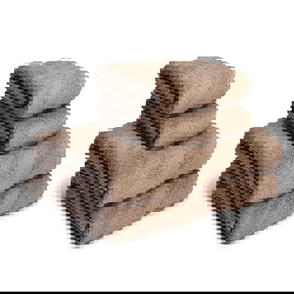 Lord Nelson Fairtrade handdoek 70x130cm set van 3 - voor bedrijven en relatiegeschenken - Licht bruin