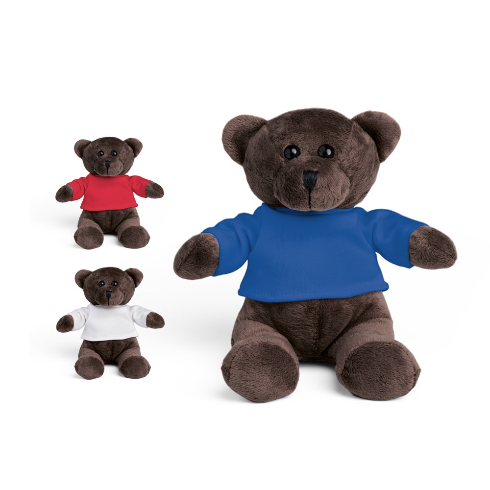 BEAR. Pluchen teddybeer met t-shirt aan - kopen of bedrukken