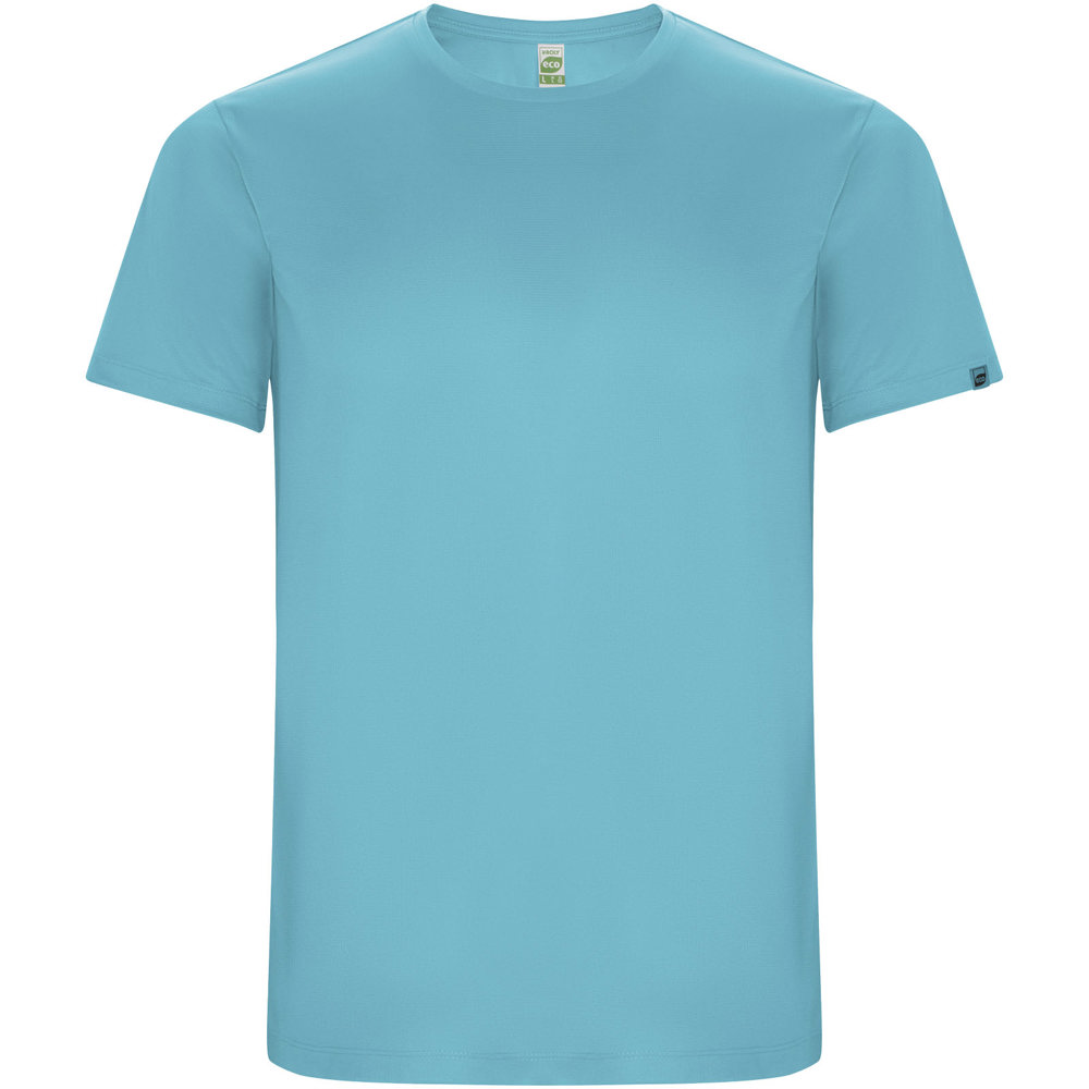 Imola sportshirt met korte mouwen voor heren - met logo of onbedrukt bestellen - Turkoois