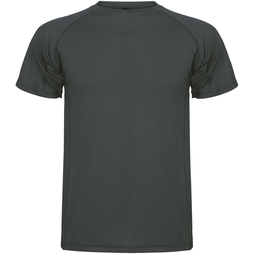 Montecarlo sportshirt met korte mouwen voor heren - met logo of onbedrukt bestellen - Donkerlood
