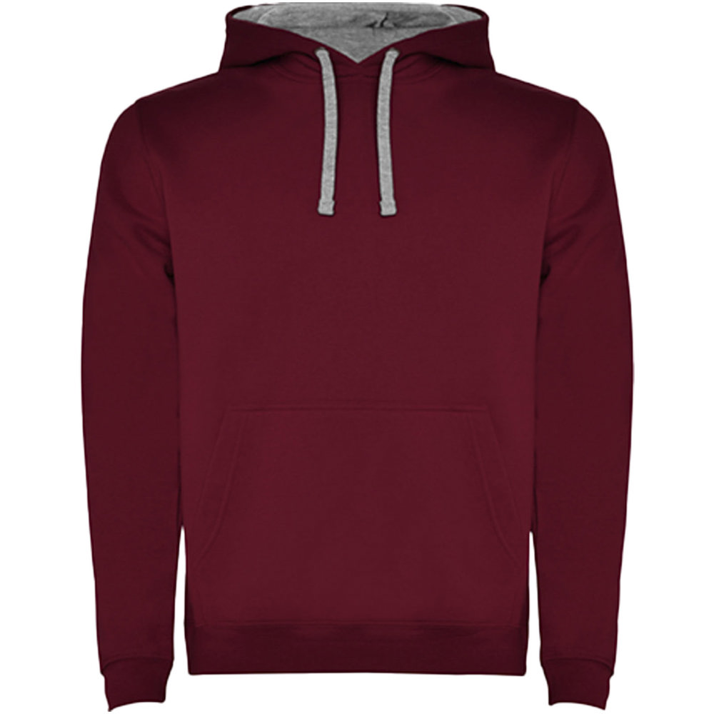 Urban hoodie voor heren - kopen of bedrukken - Kastanjebruin, Gemêleerd grijs