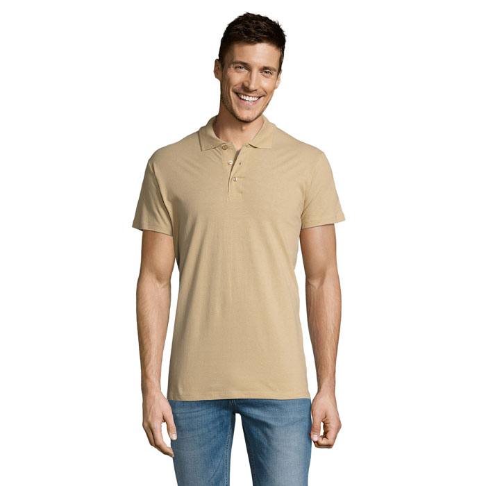SUMMER II - SUMMER II HEREN Polo 170g - voor bedrijven en relatiegeschenken - Sand