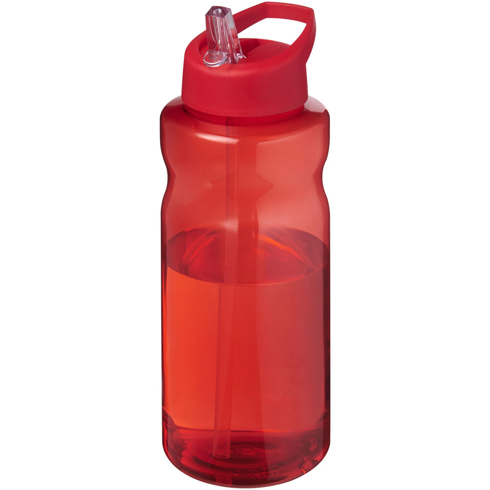 H2O Active® Eco Big Base 1 l drinkfles met tuitdeksel - bedrukt of onbedrukt verkrijgbaar - Rood, Rood