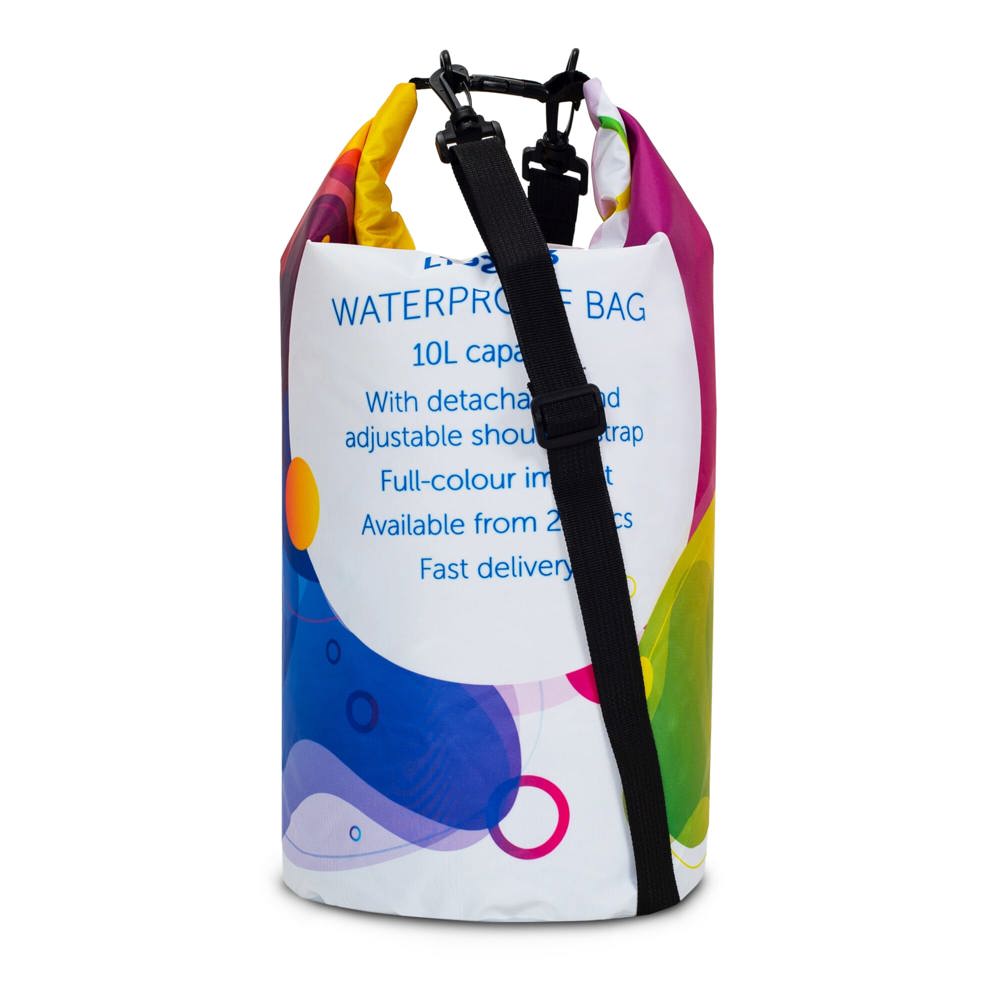 Custom-made waterwerende tas 10L IPX5 - met logo of onbedrukt bestellen