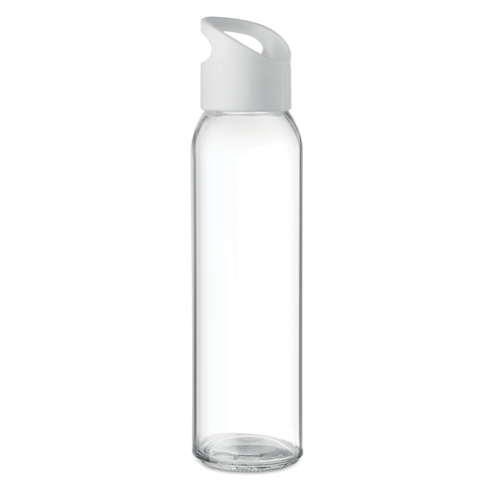 PRAGA - Glazen drinkfles 470ml - kopen of bedrukken - wit