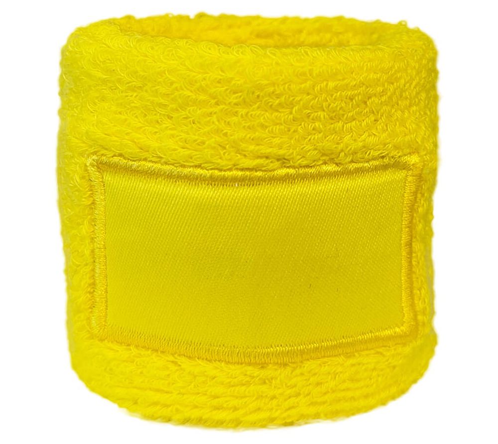 Polsband met label - met logo of onbedrukt bestellen - Geel (PMS 101c) / Geel