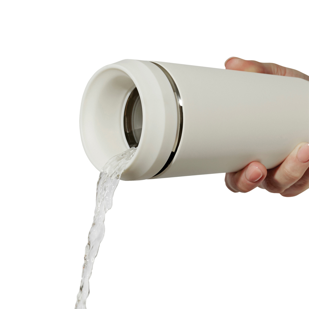 Topl Recycled RVS To Go beker gepatenteerd 360 Lid 354ml