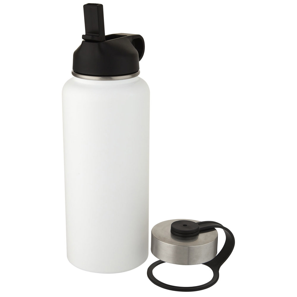 Supra 1 liter koper vacuüm geïsoleerde drinkfles met 2 deksels