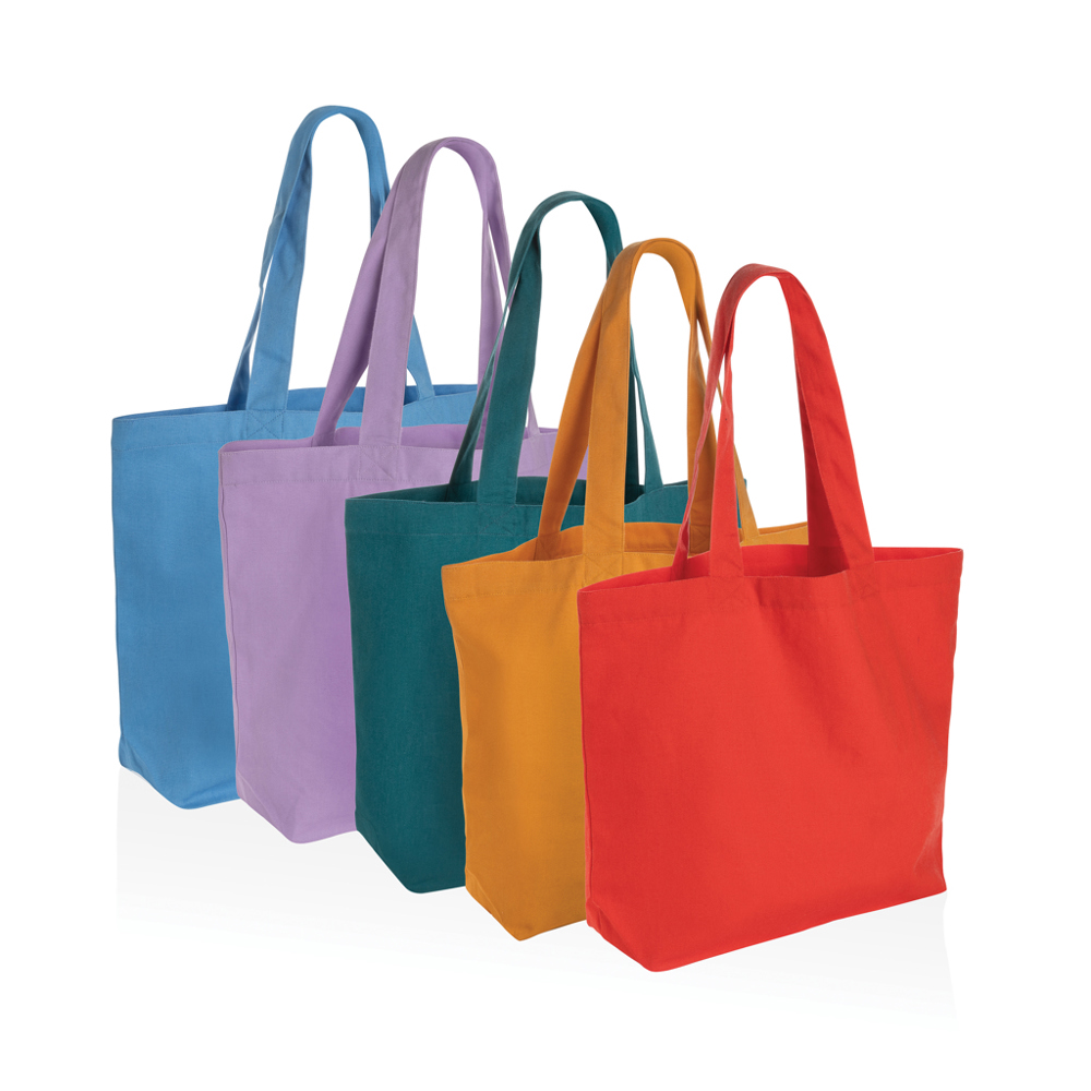 Impact Aware™ recycled canvas shopper met vakje 240gsm - kopen of bedrukken