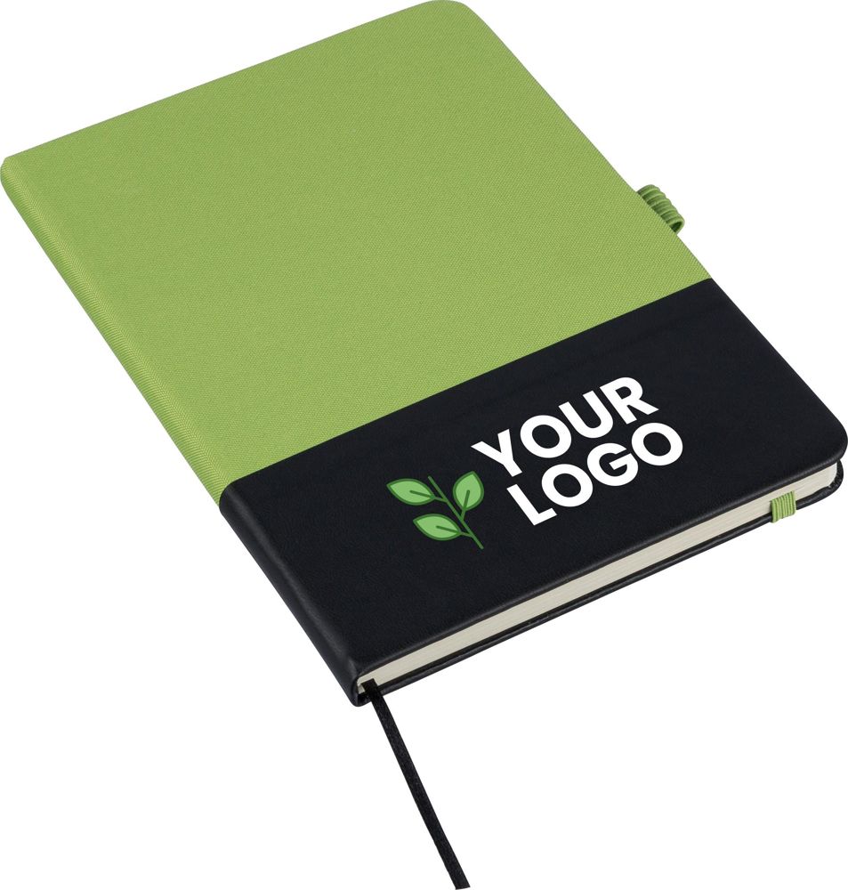 rPET notitieboek (A5) Yuna - met logo of onbedrukt bestellen