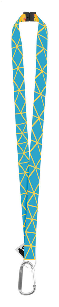 Subyard XL Safe RPET - custom made sublimatie lanyard - voor bedrijven en relatiegeschenken - Zilver