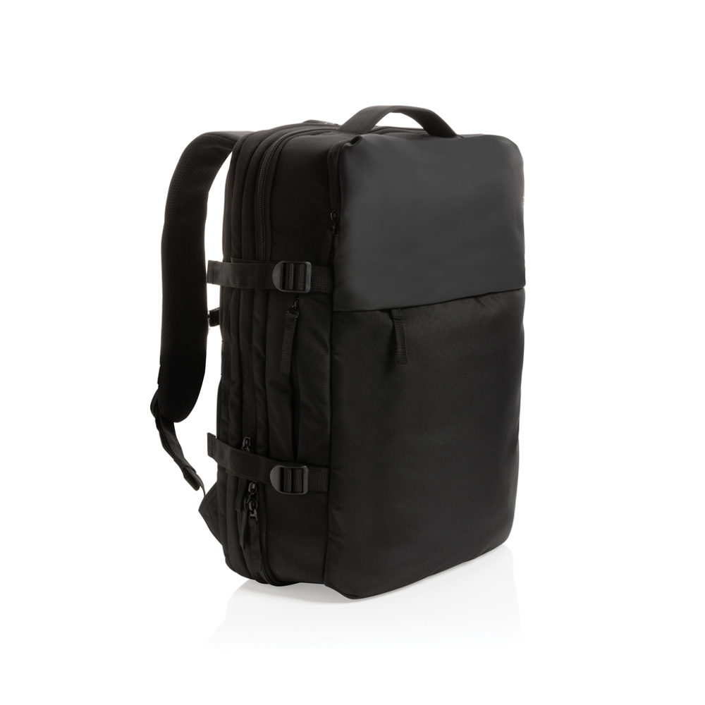 Swiss Peak AWARE™ RPET 15.6" uitbreidbare weekendrugzak - bedrukt of onbedrukt verkrijgbaar