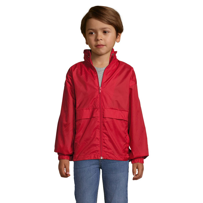 SURF KIDS - SURF KIDS WINDBREAKER 210g - voor bedrijven en relatiegeschenken - rood
