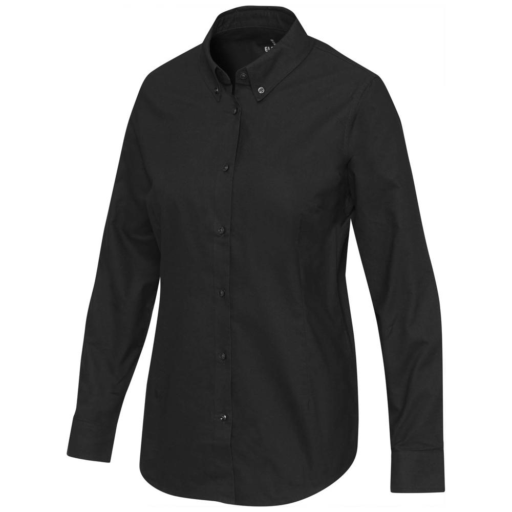 Sphene oxford damesshirt - bedrukt of onbedrukt verkrijgbaar - Zwart