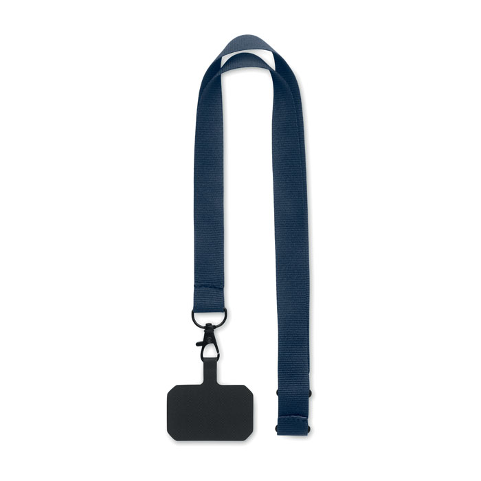 AMESTE - Lanyard telefoonhouder - voor bedrijven en relatiegeschenken - Blauw