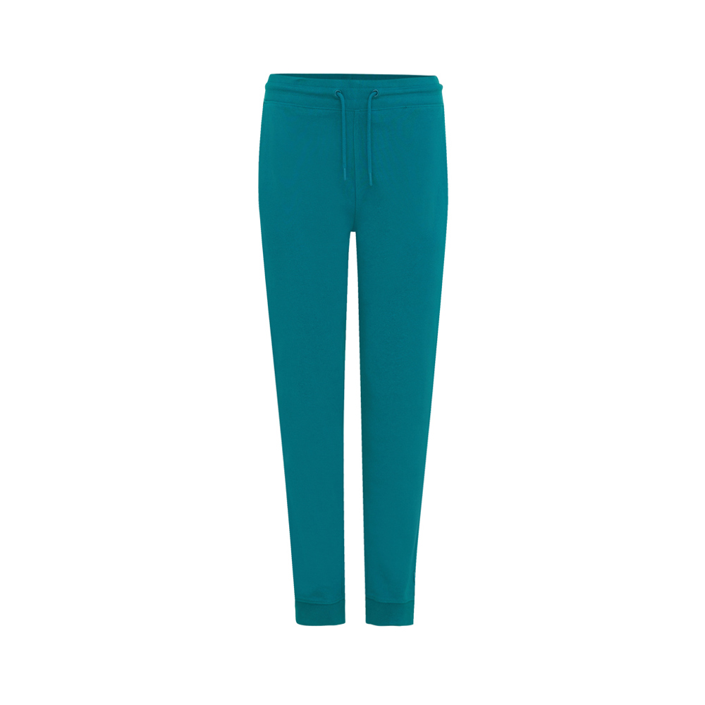 IQONIQ Cooper gerecycled katoenen joggingbroek - met logo of onbedrukt bestellen - verdigris (± PMS 18-4834TCX)