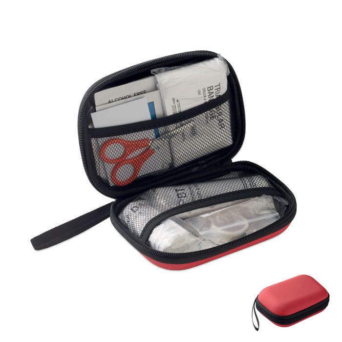 CARETWO - EHBO-set - voor bedrijven en relatiegeschenken - rood