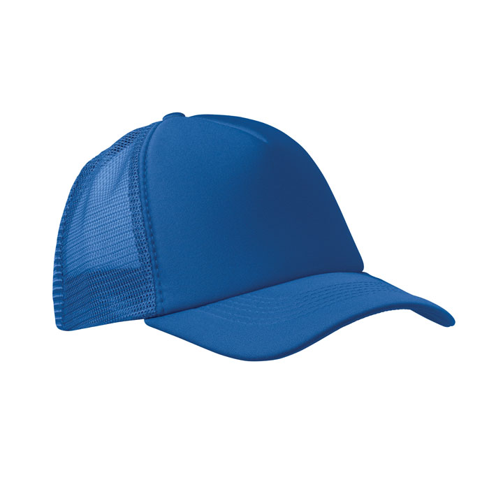 BUBBLE - 5 PANELEN TRUCKER PET - voor bedrijven en relatiegeschenken - Royal Blauw